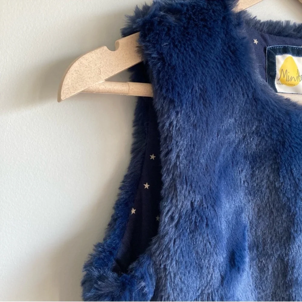 NWT Mini Boden Faux Fur Vest Size 11-12Y